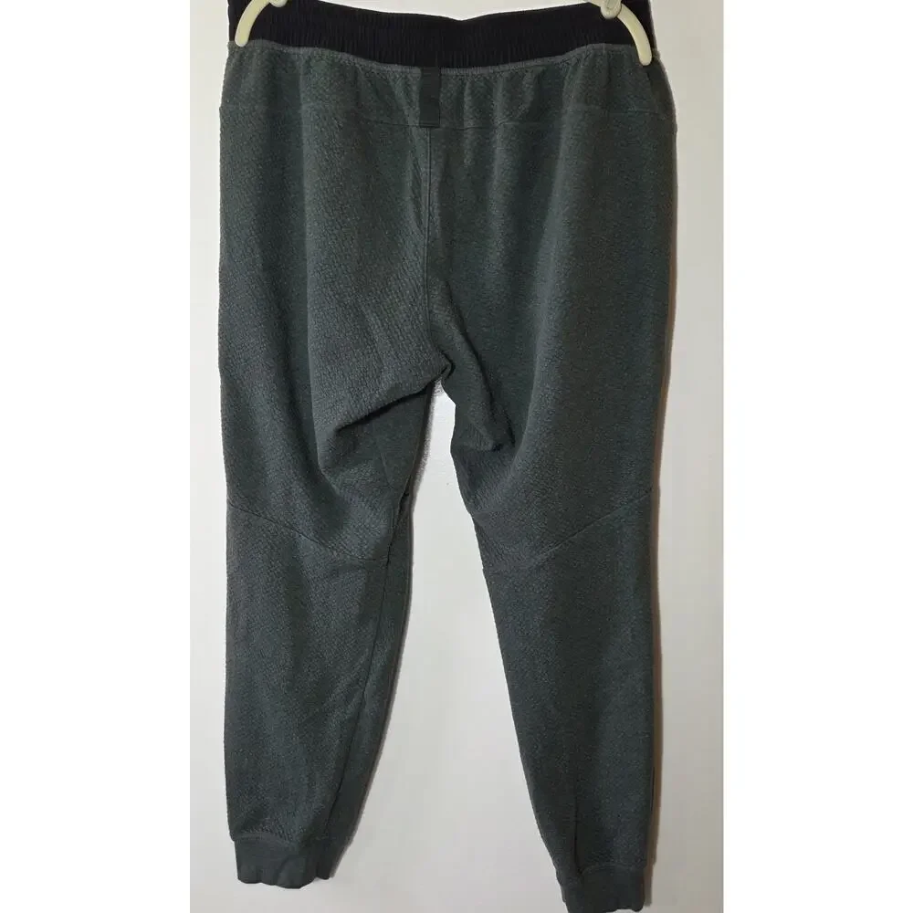 Lululemon At Ease Joggers Heathered Olive Green Textured Men's Size XL